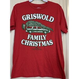 Griswold Family Christmas National Lampoon Vacation red short sleeve t-shirt‎ S